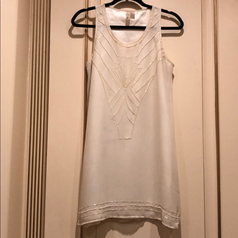 White Sequin Dress
